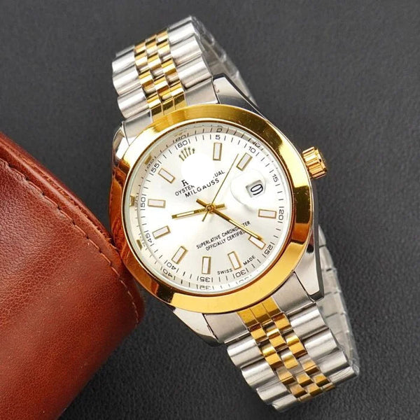 RLX Golden Silver strap With Dial colour