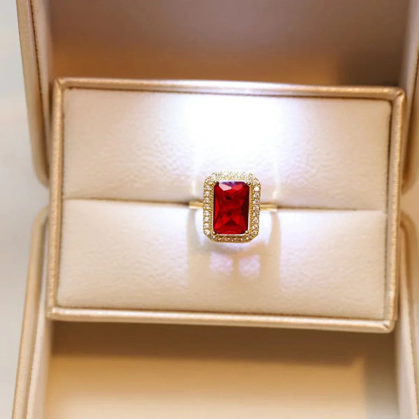 Red Gem Gold - Jewelry Set
