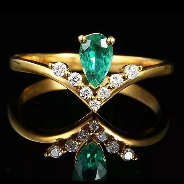 Green Gem Gold - Ring